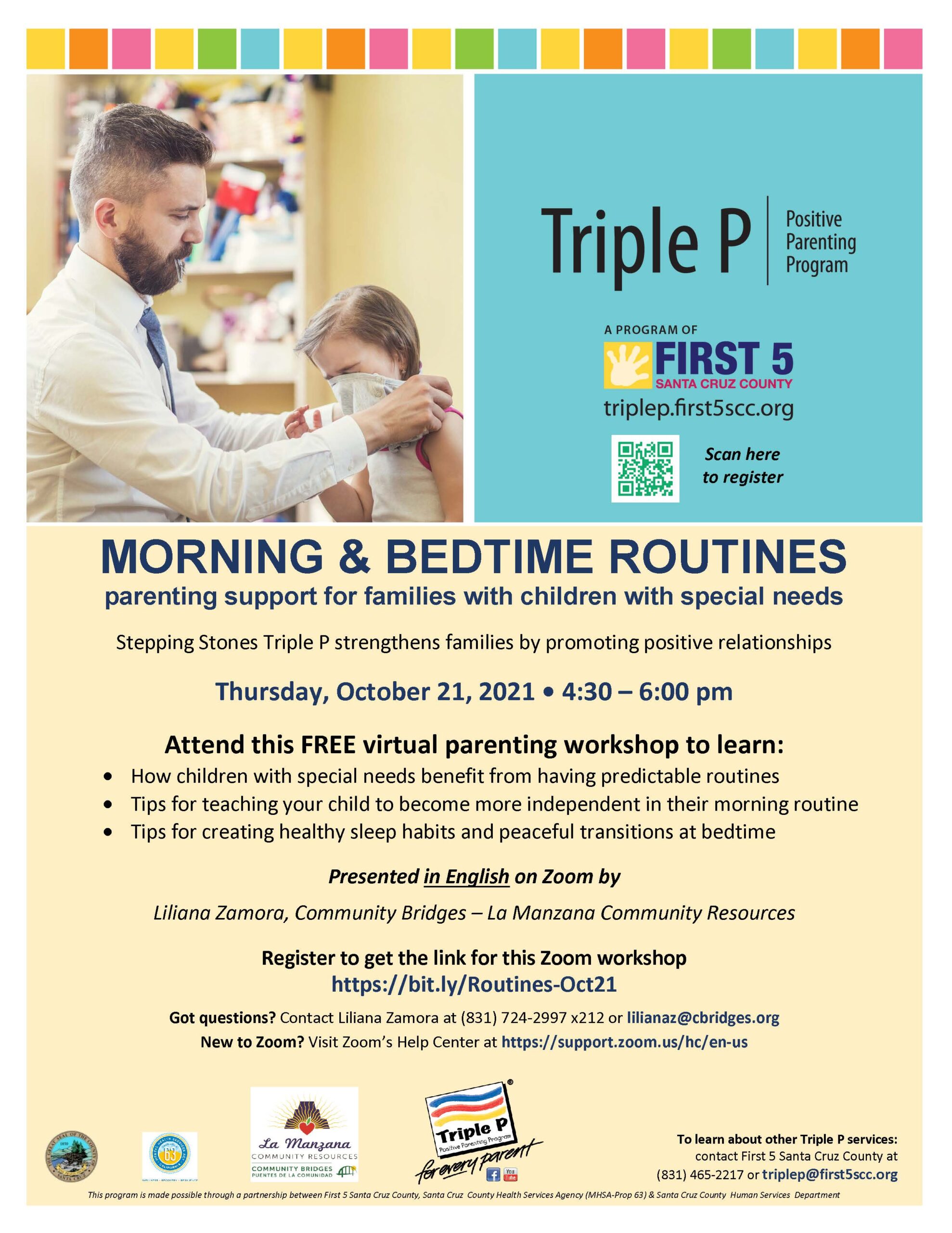 Stepping Stones Workshop: Morning & bedtime routines (for families with  children with special needs) – Nonprofit Connection (NPC) Santa Cruz County