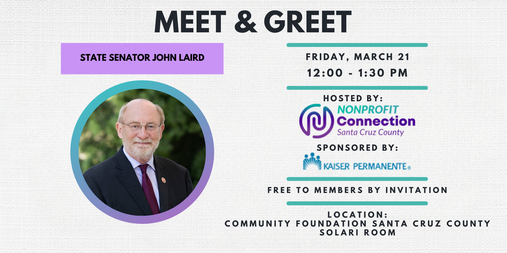 NPC's Meet and Greet with Senator John Laird